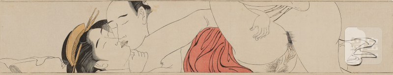 Attributed to Torii Kiyonaga (1752-1815) | Scroll for the Sleeve (Sode no maki) | Edo period, late 18th century - 图8